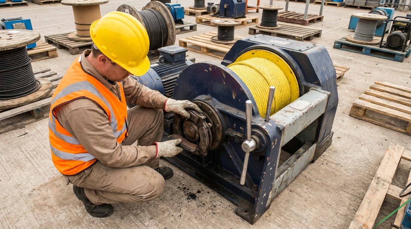 проверка тормоза электрической лебёдки